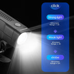 BENGGUO Bicycle Front Light Rechargeable Flashlight 3 Lighting Modes — view 3