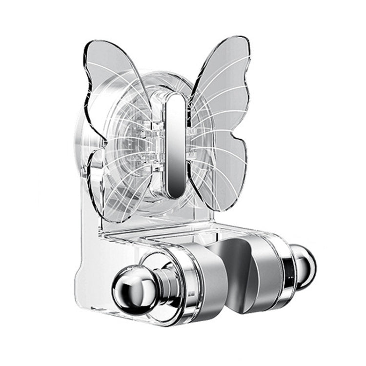 Bathroom No-Punch Suction Cup Shower Bracket Household Storage Shelf Base — Transparent