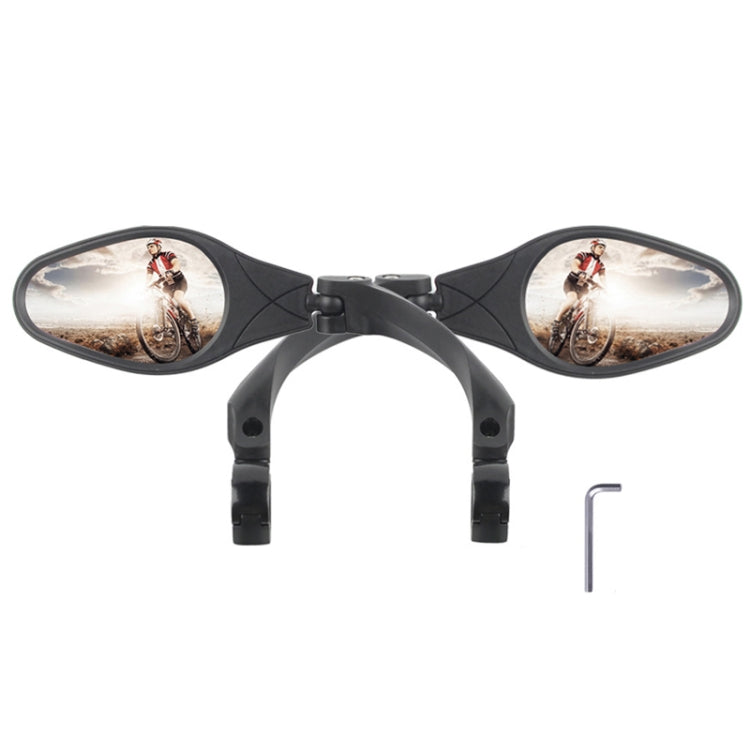 Bicycle Stainless Steel Mirror Foldable Rotating Rearview Mirror — 037 1pair