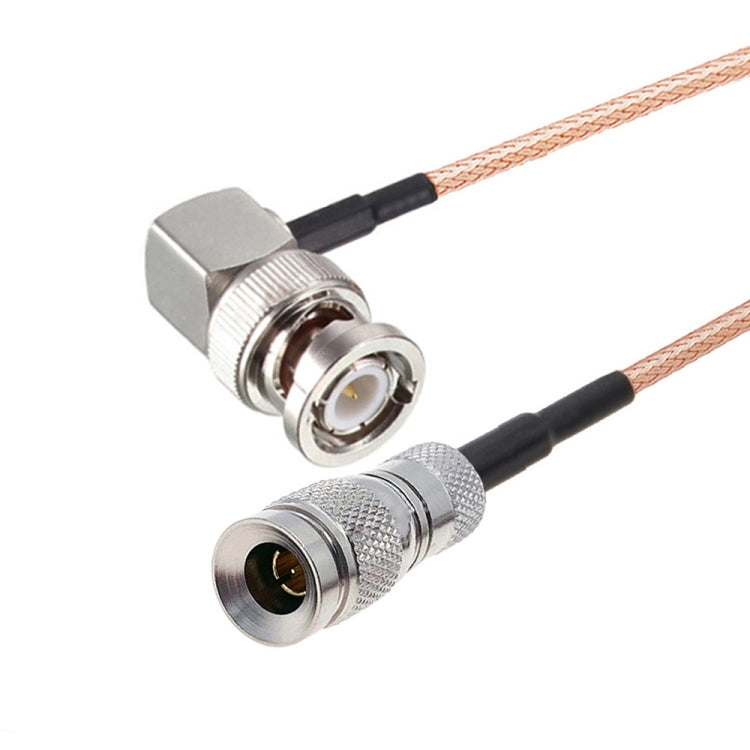 CC4 Male To BNC Male Elbow Connector Cable RG179 Coaxial RF Cable — 20cm