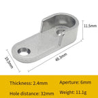 2pcs Wardrobe Closet Rod End Support Bracket Alloy Holder Hardware Furniture Accessories — Thickened