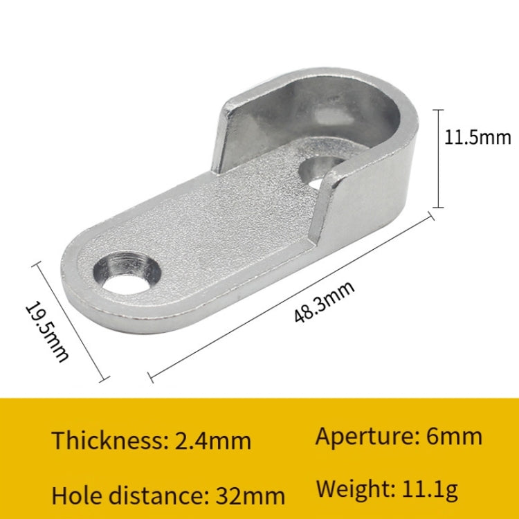 2pcs Wardrobe Closet Rod End Support Bracket Alloy Holder Hardware Furniture Accessories — Thickened