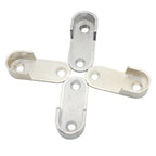 2pcs Wardrobe Closet Rod End Support Bracket Alloy Holder Hardware Furniture Accessories — view 5