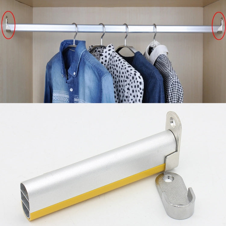 2pcs Wardrobe Closet Rod End Support Bracket Alloy Holder Hardware Furniture Accessories — view 7