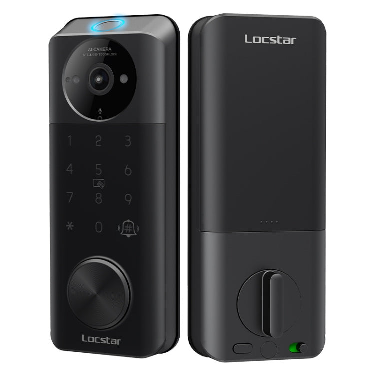 C95 Smart Fingerprint Deadbolt Lock Supports Bluetooth WiFi APP, 5 Ways To Unlock, With Camera Doorbell