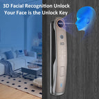 M6 3D Face Recognition Fingerprint Door Lock Support APP Smart IC Card Password Unlock