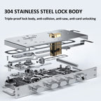 M6 3D Face Recognition Fingerprint Door Lock Support APP Smart IC Card Password Unlock