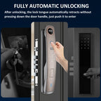 M6 3D Face Recognition Fingerprint Door Lock Support APP Smart IC Card Password Unlock