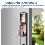 M6 3D Face Recognition Fingerprint Door Lock Support APP Smart IC Card Password Unlock