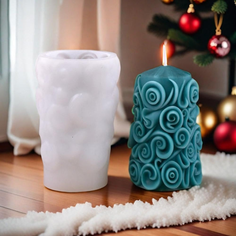 Christmas Tree Aromatherapy Candle Ornaments DIY Silicone Mold — view 10