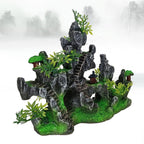Resin Aquarium Fish Tank Landscaping Simulation Wigwam Decoration — view 4