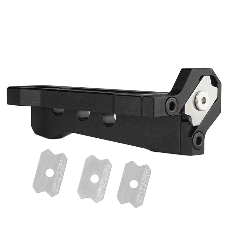 Woodworking Edge Banding Manual Arc Trimmer Board Chamfering Fillet Scraper — With R1+R2 Blades