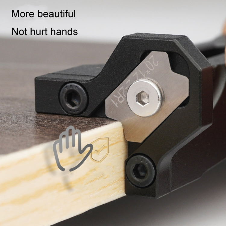Woodworking Edge Banding Manual Arc Trimmer Board Chamfering Fillet Scraper — view 12