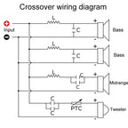 One High One Medium Two Low 4-Way Speaker Crossover Audio Modification Divider — view 7