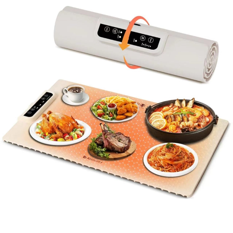 240W Electric Warming Tray Food Warmer with Adjustable Temperature, Timed Close — EU Plug