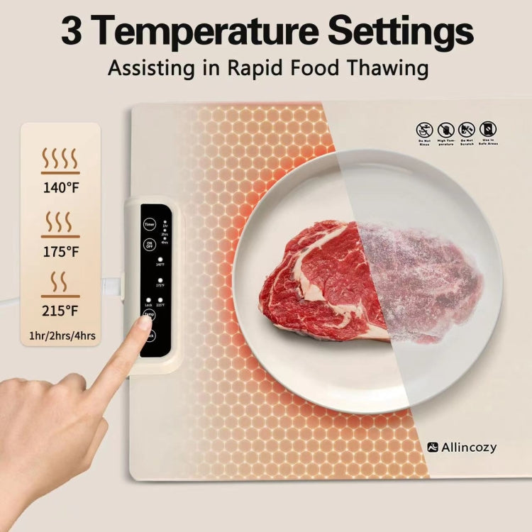 240W Electric Warming Tray Food Warmer with Adjustable Temperature, Timed Close — view 8