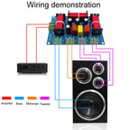 RCEDA-410 Two High One Medium One Low 4-Way Speaker Crossover Audio Modification Divider — view 7