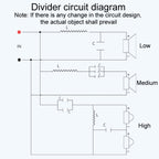 RCEDA-410 Two High One Medium One Low 4-Way Speaker Crossover Audio Modification Divider — view 8