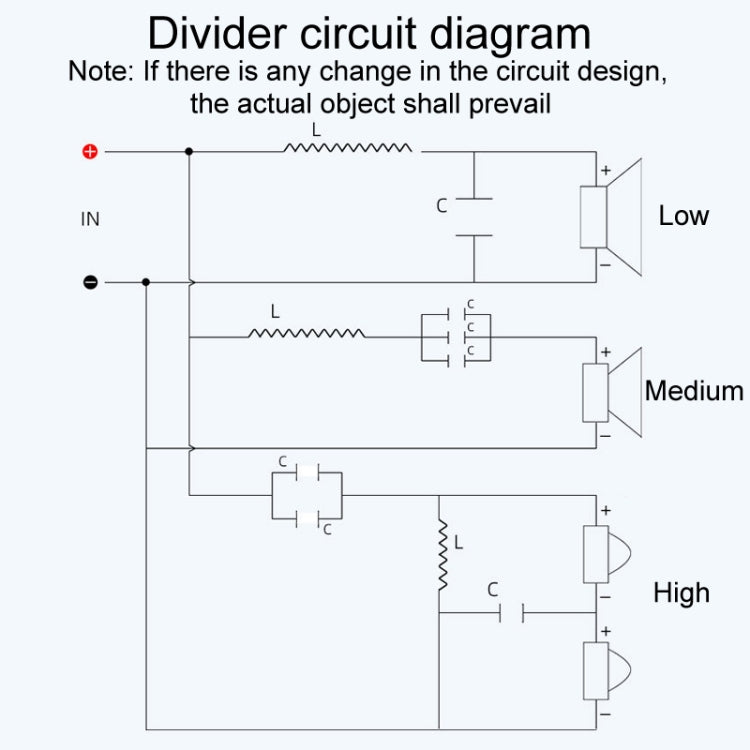 RCEDA-410 Two High One Medium One Low 4-Way Speaker Crossover Audio Modification Divider — view 8