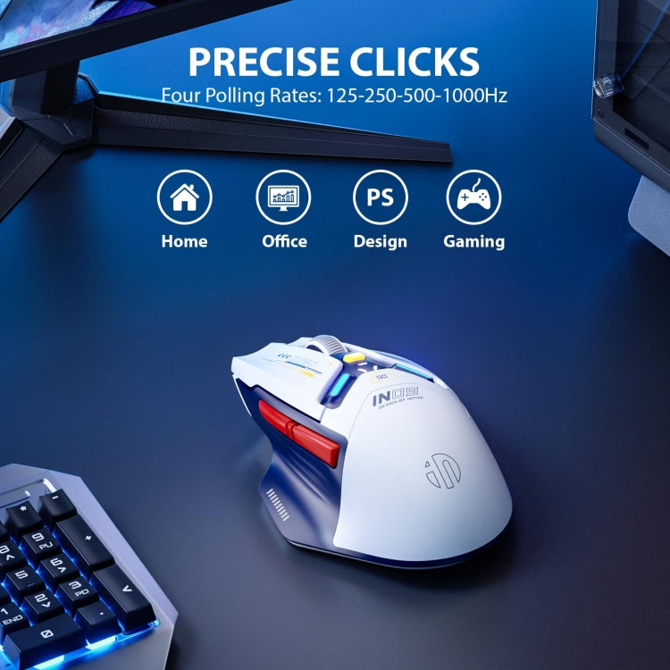 Inphic IN9 Tri-mode Wireless Bluetooth Gaming Office Computer Mouse