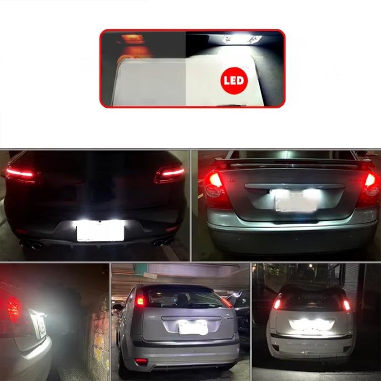 2pcs For Nissan Qashqai J10 / J11 / X-Trail / Teana License Plate Light Modification