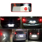 2pcs For Nissan Qashqai J10 / J11 / X-Trail / Teana License Plate Light Modification