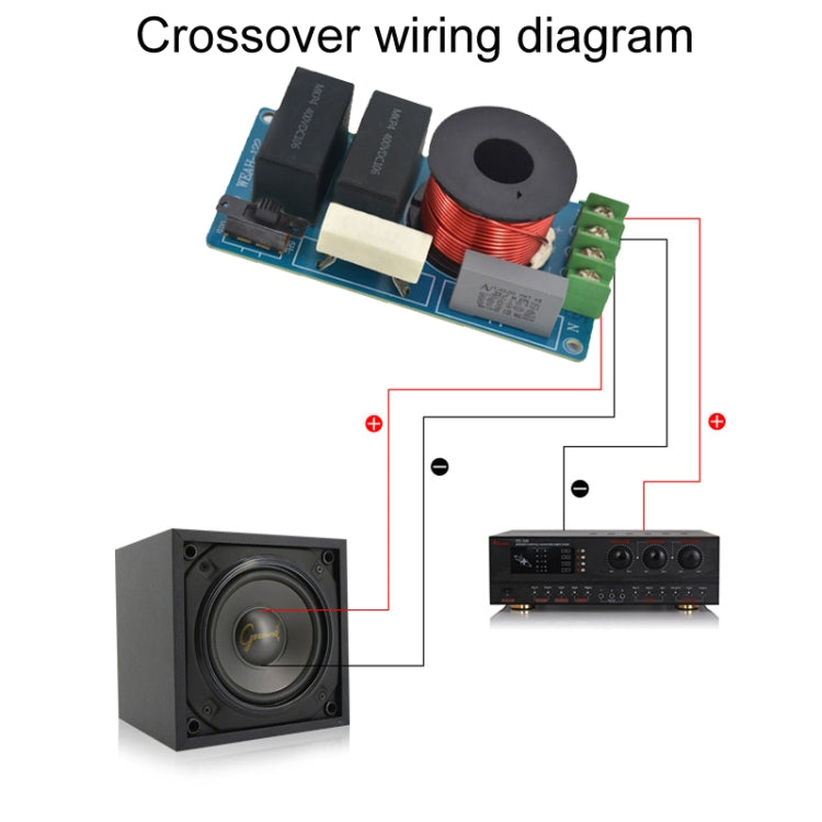 SP-122 120W Single Pure Midrange Crossover Board Hi-Fi Speaker Conversion Divider — view 6