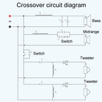 SPRAGUE-412 Two High One Medium One Low 4-Way Speaker Crossover Audio Modification Divider — view 8