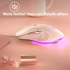 Inphic B8 Mute Light Emitting Wired Mice Home Office Gaming Computer Mouse