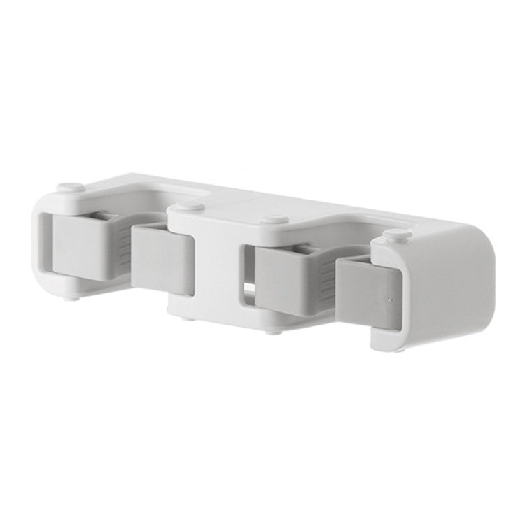 Bathroom No-Punch Mop Hook Household Broom Wall Mounted Fixing Clip — Single Clip