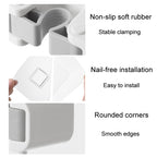 Bathroom No-Punch Mop Hook Household Broom Wall Mounted Fixing Clip — view 5