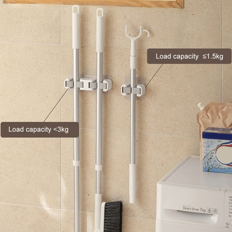 Bathroom No-Punch Mop Hook Household Broom Wall Mounted Fixing Clip — view 7