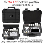 For DJI Mini 4 Pro Drone Suitcase Explosion-proof Box Compatible with RC 2 & RC-N2