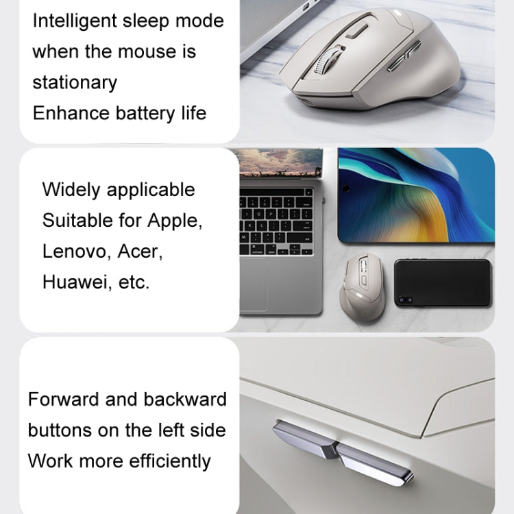 Inphic DR6 2.4G Wireless + Bluetooth 5.0/4.0 Tri-mode Charging Mute Office Gaming Computer Mouse — view 13