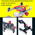 PROMEND Aluminum Alloy Cell Phone Holder Adjustable Angle Rotating Motorcycle Navigation Support