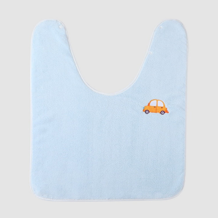 Children Wash Towel Brushing Baby Bib Not Wetsuit Multifunctional Facial Washing Towel — Gray Elephant
