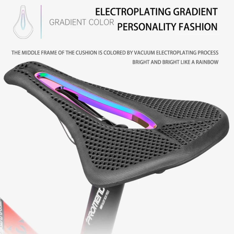 PROMEND SD-577 Bicycle Honeycomb Bionic Structure Saddle Hollow Steel Bow Breathable Comfort Saddle