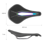 PROMEND SD-577 Bicycle Honeycomb Bionic Structure Saddle Hollow Steel Bow Breathable Comfort Saddle