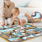 Engineering Parking Scene Play Mat Outdoor Picnic Beach Mat