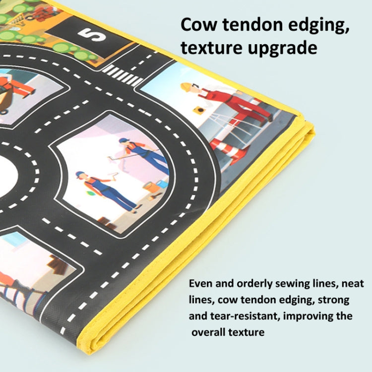 Engineering Parking Scene Play Mat Outdoor Picnic Beach Mat