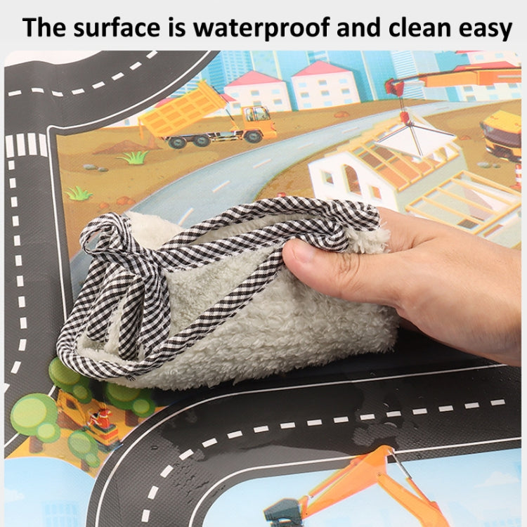 Engineering Parking Scene Play Mat Outdoor Picnic Beach Mat