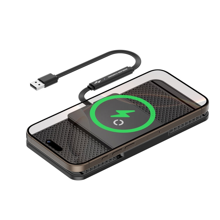 Avoid Camera Universal Car Wireless Charger Anti-slip Mat — USB Interface 0.3m