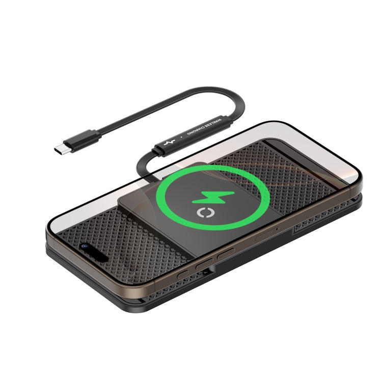 Avoid Camera Universal Car Wireless Charger Anti-slip Mat — TYPEC Interface 0.3m