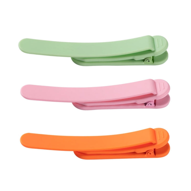 Silicone Page Bookmark Clip Automatic Page Recording Reading Tool — 3pcs Rose Red + Yellow + Blue