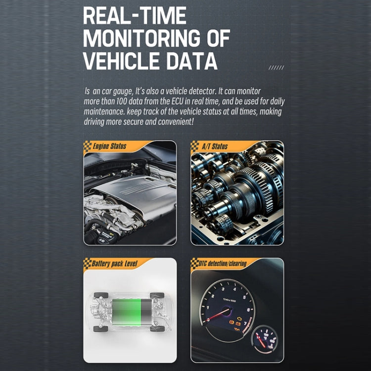 HUD Head-up Display OBD LCD Mileage Speedometer