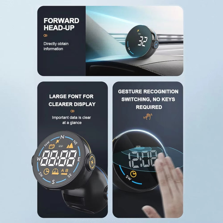Head-up Display USB Powered Car GPS Altitude Meter