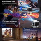 TOUMEI X6 4K HD Home Theater Office Teaching Microphone Karaoke Projector — view 9