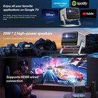TOUMEI X6 4K HD Home Theater Office Teaching Microphone Karaoke Projector — view 11