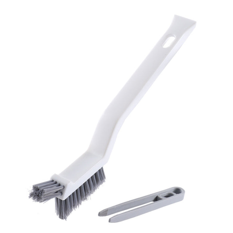 3 In 1 Multipurpose Bathroom Tile Floor Crevice Cleaning Brush Window Groove Wall Corner Brush — Blue