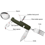 6-Opening Multifunctional Outdoor Camping Detachable Folding Tableware